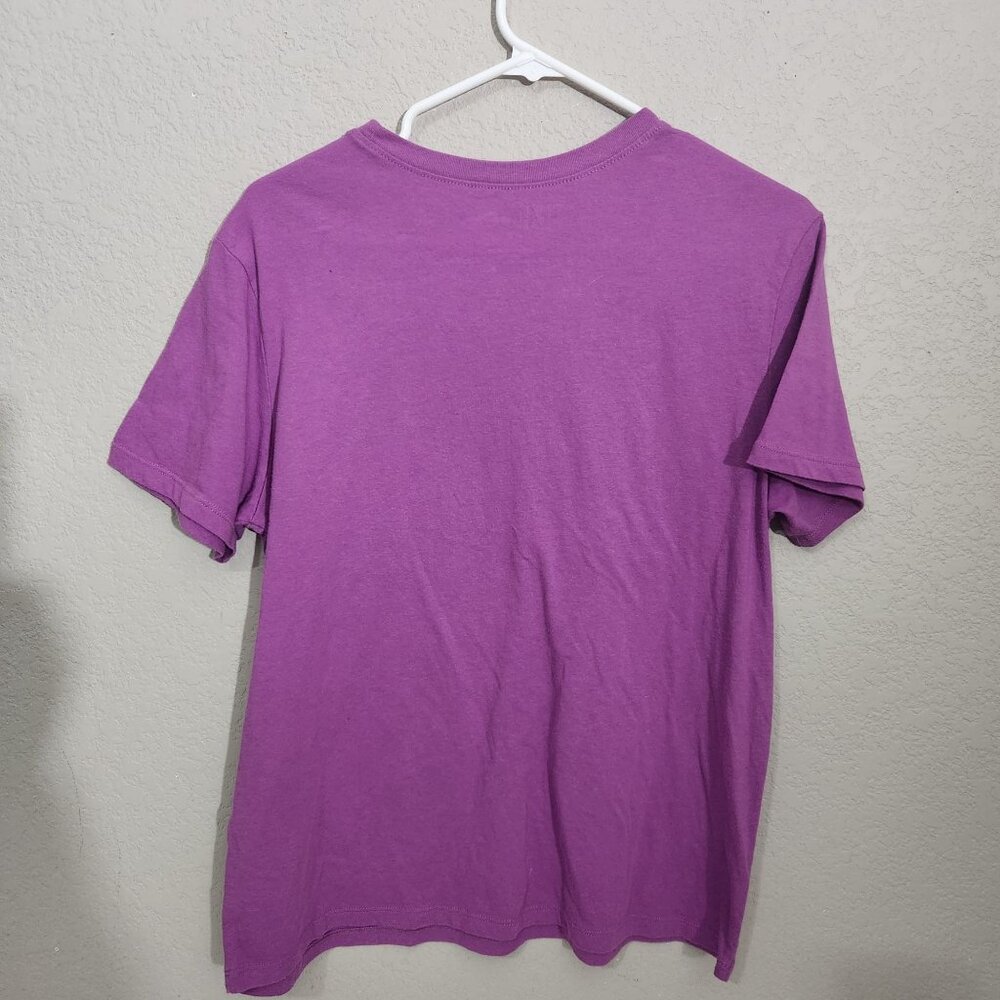 Rolling Stones Purple Graphic T-Shirt S Time & Tru Rock & Roll Embroidered Cotto - Picture 3 of 10